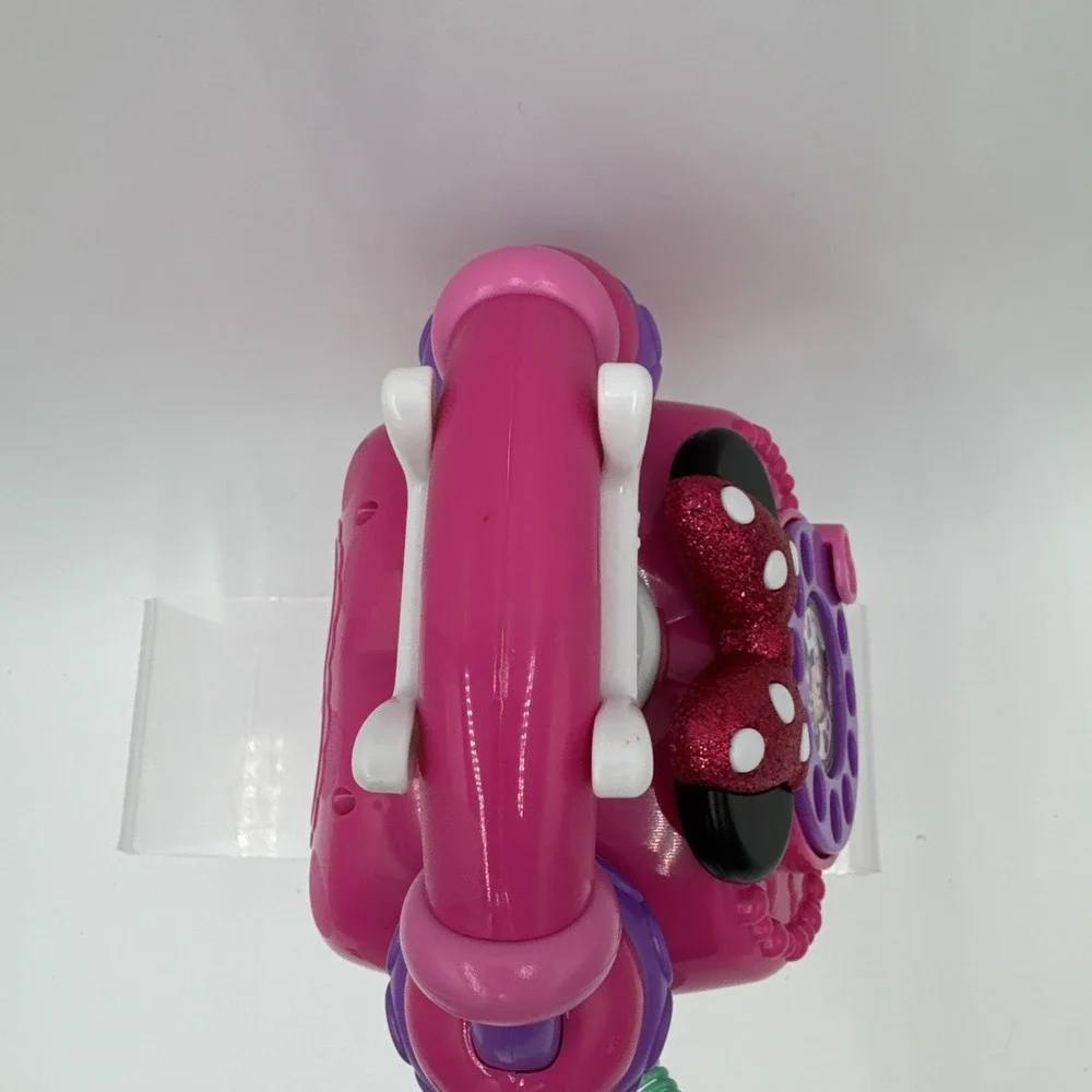Disney Junior Minnie Mouse Ring Me Rotary Phone Pink Lights &‎ Sounds